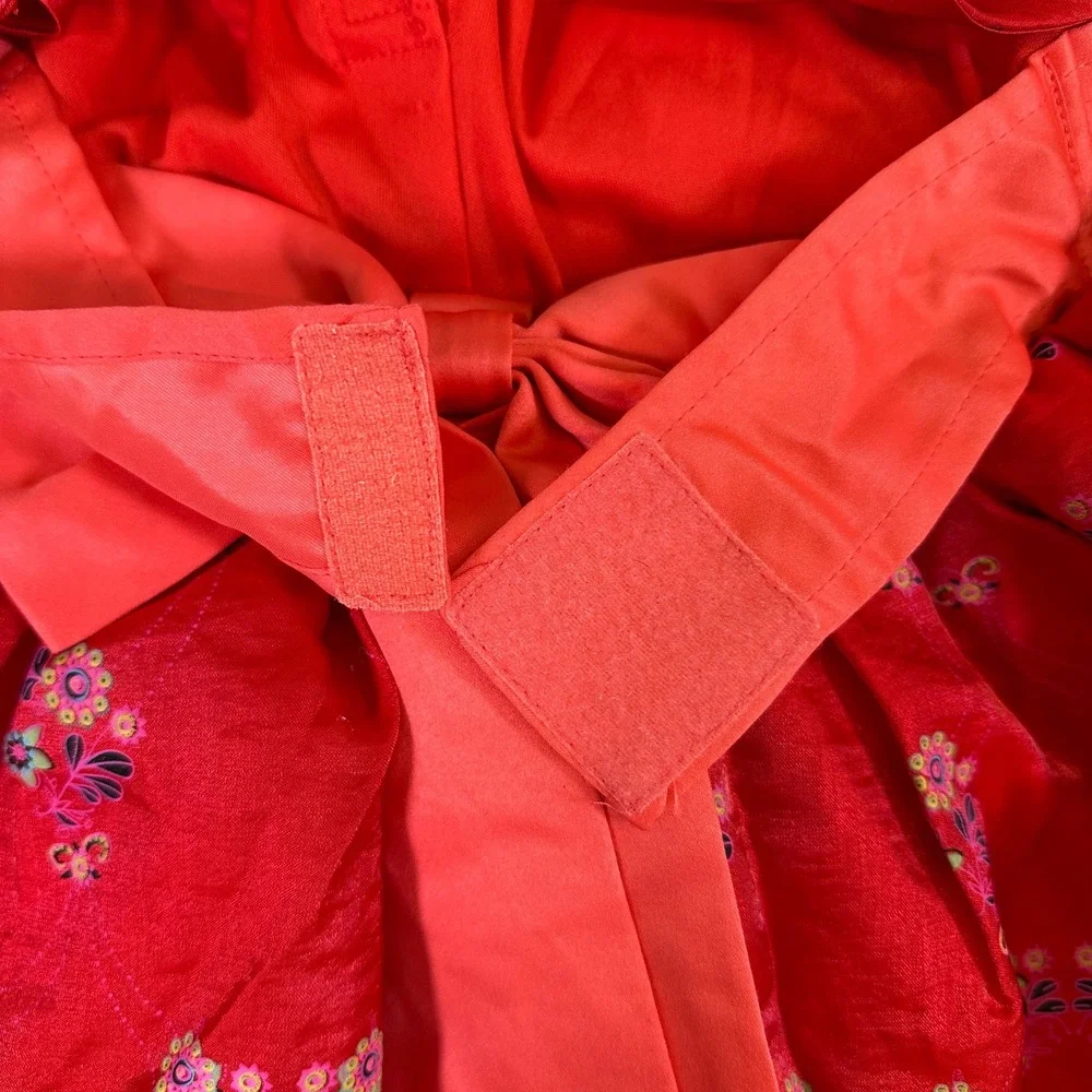 Disney Parks Elena of Avalor Red Floral Princess Costume Dress Girls Small 8A